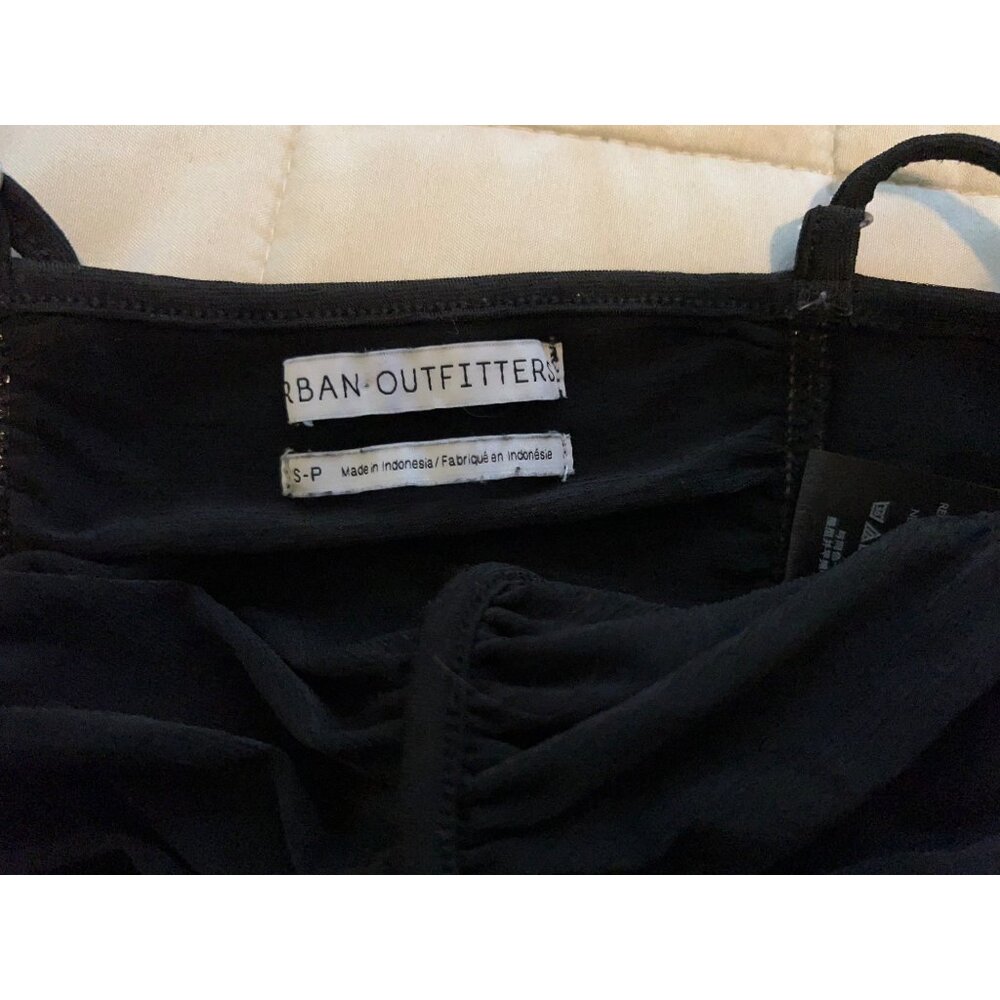 Urban Outfitters/ Women’s Crop Top/ Black/Ruched Crop drawstring/ Small - Picture 7 of 12